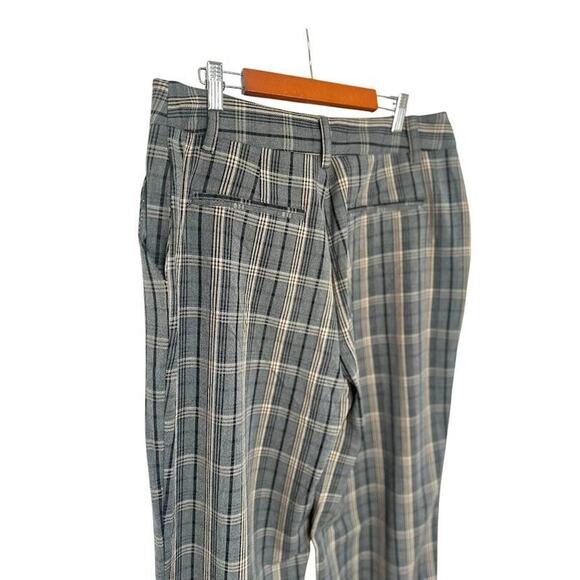 Express x Negin Mirsalehi Plaid Trousers Pants Gray Size 10 Academia Straight - Picture 5 of 9